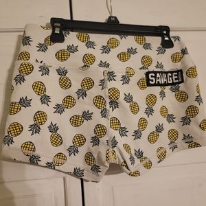 Pineapple savage barbell shorts